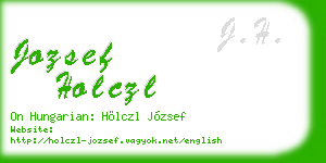 jozsef holczl business card
