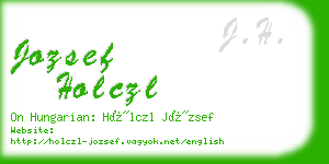 jozsef holczl business card